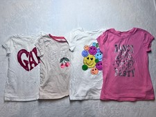 LOT of 4 X GAP Kids Girls T Shirts Size M  L Short Sleeve