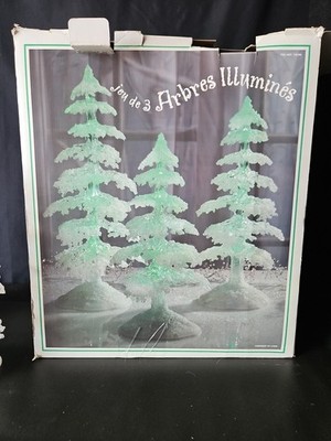 Christmas ''Costco Set 3 Led illuminate Twinkle Light up Trees Décor