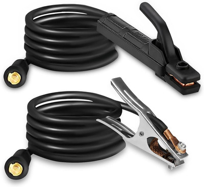 SSIMDER Electrode Holder Set with Cable & Ground Clamp 300A Stick Welding | 300A