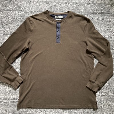 3.1 Phillip Lim Target Brown Henley T Shirt Mens Large Anniversary Collection