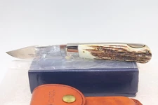 CUTCO 1882 Bullwhip Stag Knife with Original Sheath, in Box