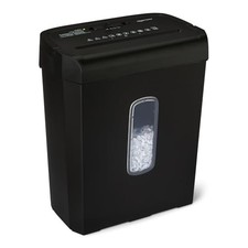 AMAZON BASICS HEAVY DUTY CROSS-CUT PAPER AND CREDIT CARD SHREDDER - BLACK