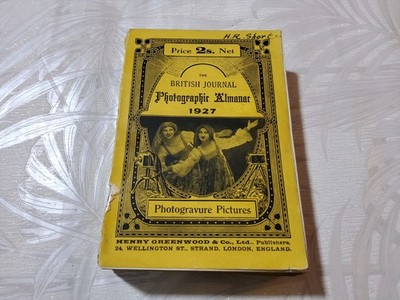  SUPER RARE GOOD CONDITN 1927 British Journal Photographic Almanac PLS LOOK 