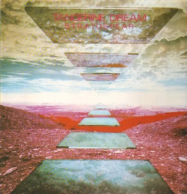 LP Tangerine Dream Stratosfear 1ST GERMAN PRESS, GATEFOLD, GREEN TWINS LABELS