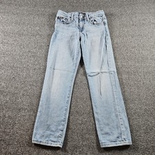 Polo Ralph Lauren Jeans Youth 8 Blue Straight Adjustable Waist Denim Casual