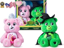 Care Bears x Wicked 2 Pack Glinda Elphaba Bear Limited Edition IN HAND NEW