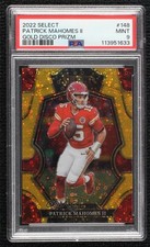 2022 Select Premier Level Gold Disco Prizm 3/10 Patrick Mahomes II PSA 9 MINT