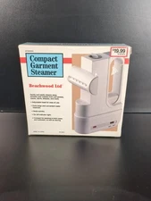 Compact Garmet Steamer Beachwood Ltd. White New Clothing Iron Travel 
