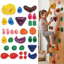 Rock Climbing Holds for Kids, 32 PCS Rock Wall Holds with Hardware, Indoor Ou...