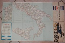 CARTA D ITALIA MOBIL 1960 SCALA 1:1250000 VIAGGI GEOGRAFICA GEOGRAFIA CARTINA