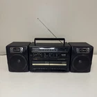 PANASONIC RX-CT840 Portable AM/FM Stereo Radio Dual Cassette Deck BOOMBOX