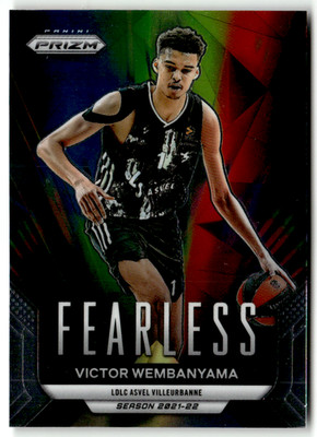 2023-24 Panini Prizm Euroleague No. 14 Victor Wembanyama Rookie Fearless
