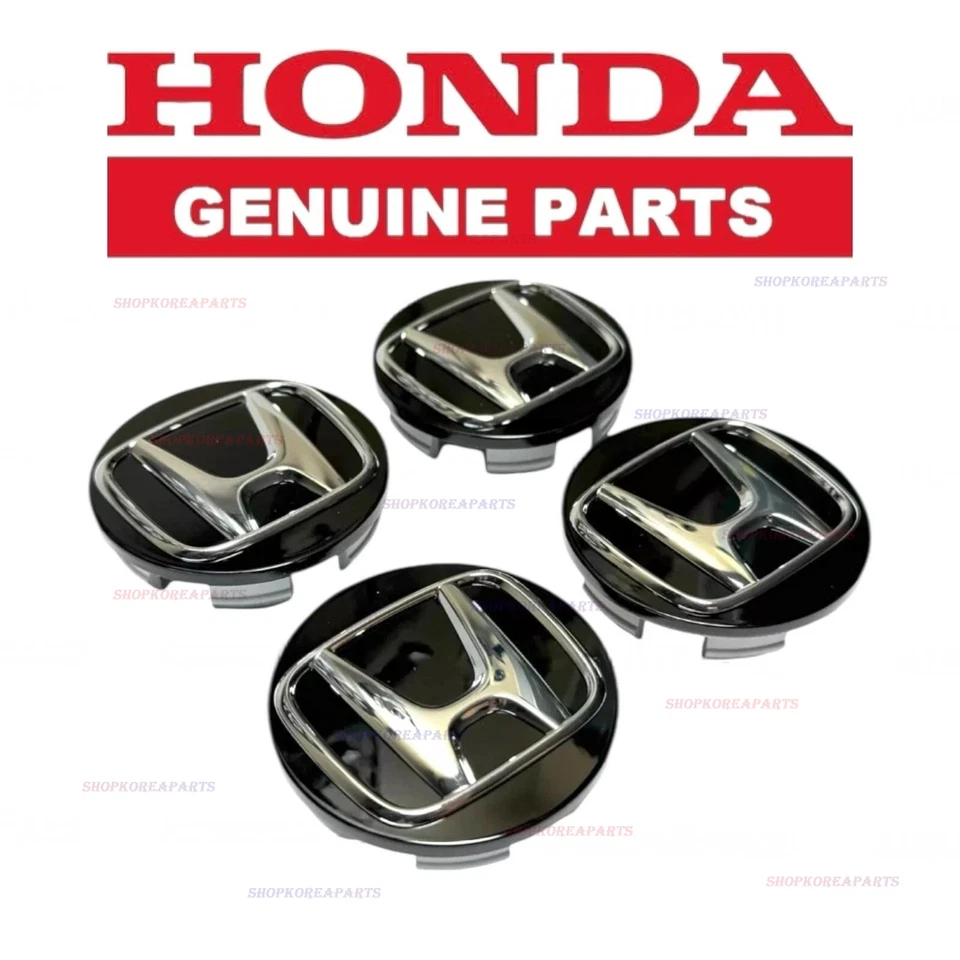 22 - 25 HONDA CR-V WHEEL CENTER CAP BLACK/CHROME SET OF 4  OEM NEW - Изображение 2 из 4