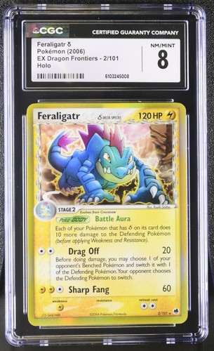 Feraligatr δ graded CGC 8 for sale on eBay