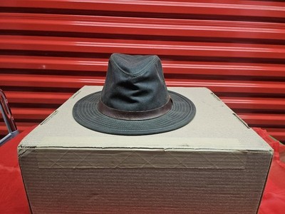 Tom Beckbe Field Hat Dark Gray Brown Trim Size Medium Men s