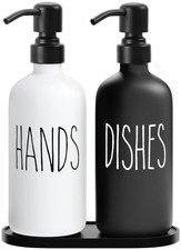 Kitchen Soap Dispenser Set, Contains Dish and Hand Soap Dispenser, Suitable f...