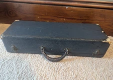 NICE VTG MAH JONG MAHJONG BLUE CASE  ONLY BOX MONO BRIDGE NY  + TILES HOLDER