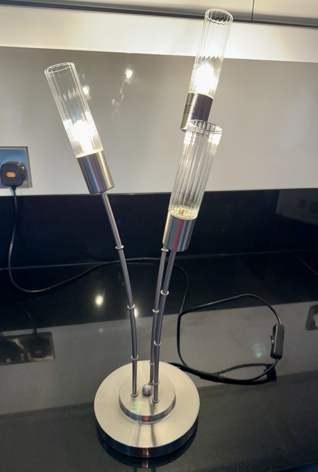 Dunelm  Silver Table Lamp