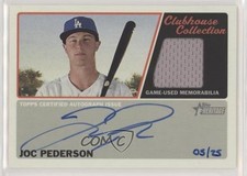 2015 Heritage High Number Clubhouse Collection Relics 5/25 Joc Pederson Auto s5j