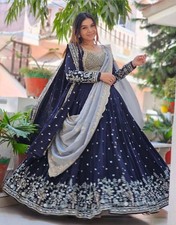 Wedding Fox Georgette Lehenga Choli Heavy Sequence Fully Stitched