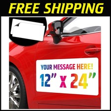 Strong Magnetic Car Signs - Customizable Advertising Tool