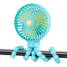 Portable Stroller Fan Personal rechargeable USB Fans With 5200mAh 3 Speeds Ba...