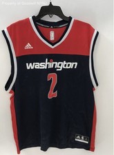 Adidas Men's Washington Wizards John Wall #2 Basketball Jersey Navy Red Sz L