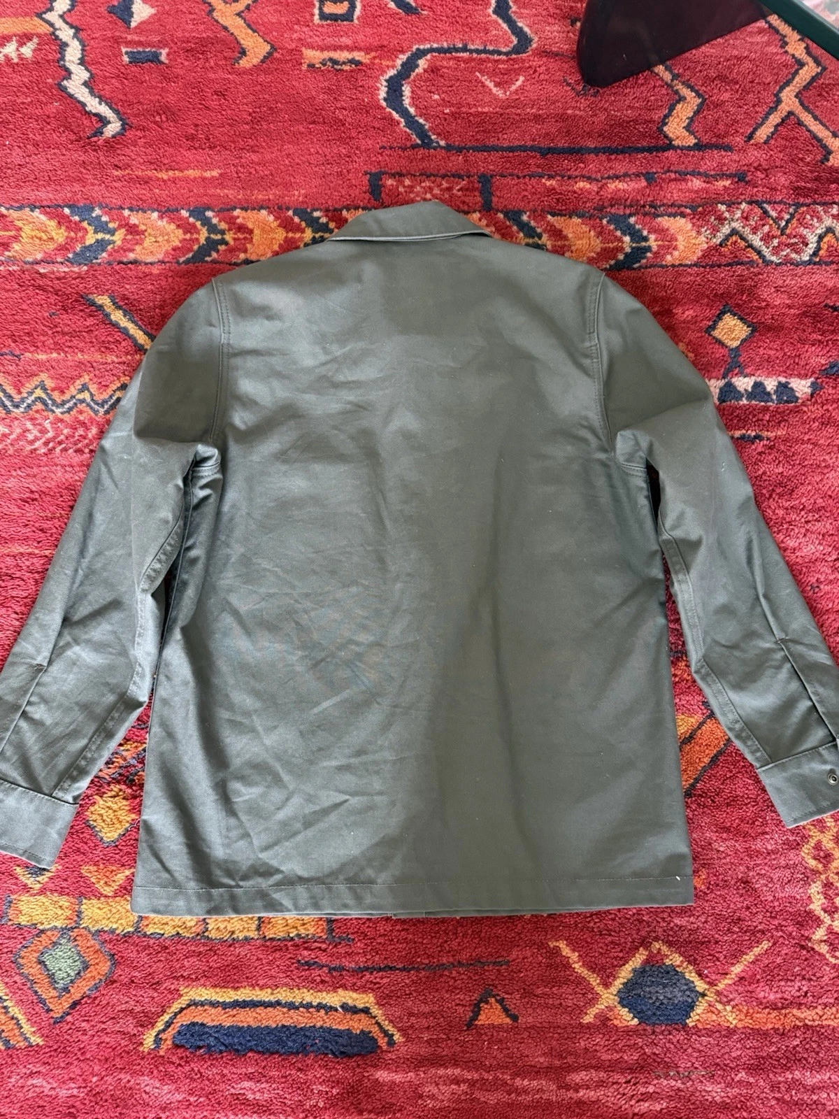 Filson Dry Tin Jac Shirt Made In USA Otter Green Size S image 6