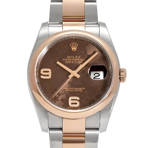 Rolex Datejust 116201 Automatic winding 36mm Chocolate/6.9 Arabian Diamond