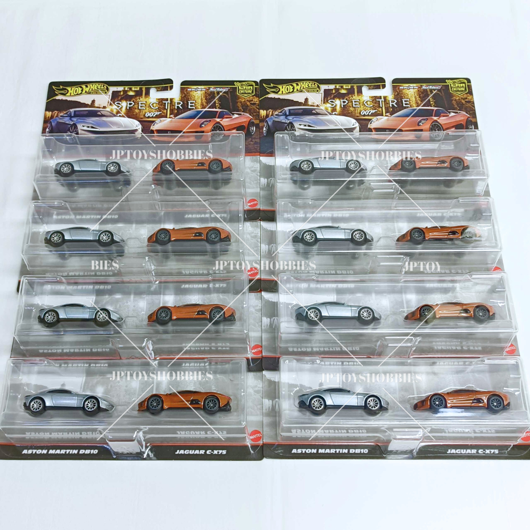 Hot Wheels Twin 2 Pack Aston Martin DB10 Jaguar C-X75 set 1 8 16