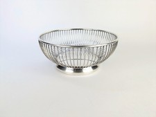 Vintage Viners Silver Plated Centrepiece Wire Fruit Bowl - Alessi Style