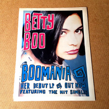 BETTY BOO Boomania ADVERT (Jan '91) Rare Full Page Colour Advert Select Magazine