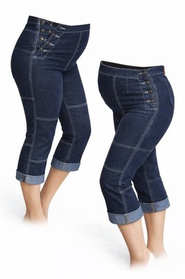 Baby Walz Womens 3/4 Maternity Jeans Maternity Pants Pregnancy Capri Jeans