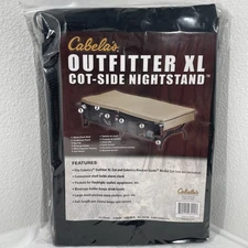 Cabelas Outfitter Cot-Side Bed Nightstand Camping Organizer Holder Pockets NOS