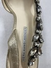 Vera Wang Lavender Gold Leather Slingback Heels W 8 — photo 7