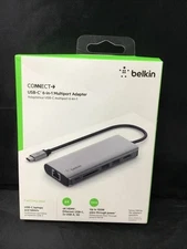 Belkin AVC008BTSGY USB-C 6-in-1 Multiport Adapter Brand New - Factory Sealed!