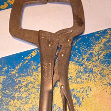 VISE-GRIP 11R Locking Clamp Pliers 11 in Jaw, Metal, Gray, 1 Piece