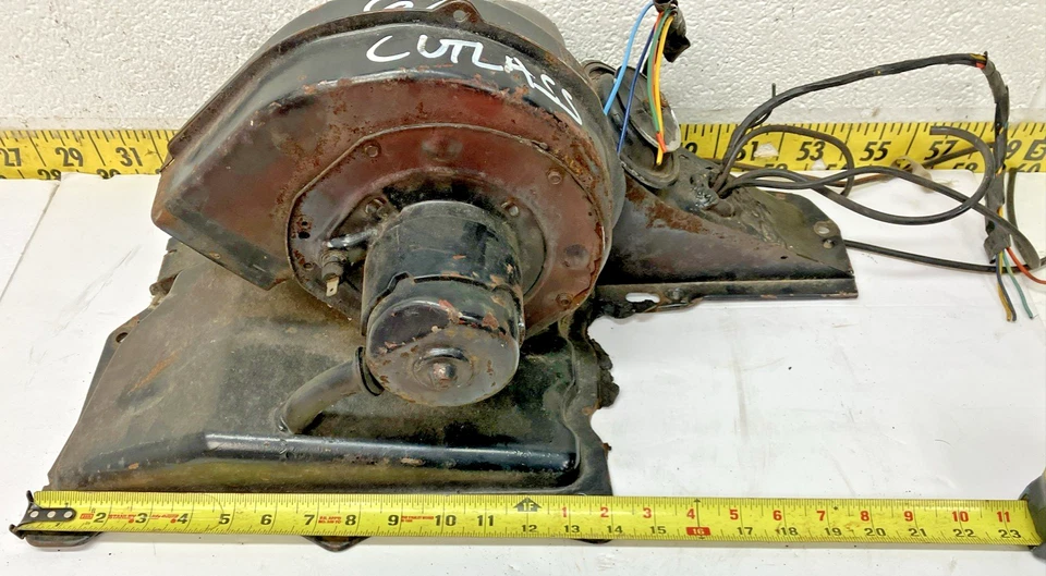 Caja de calefacción OEM con conjunto de motor soplador 1967 Oldsmobile Cutlass 442 cuerpo A (FB5) Foto 2 de 4