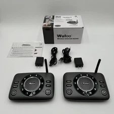 Wuloo Wireless Intercom System 2 Pack Hands-Free Full Duplex 5280ft Range