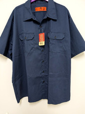 Men's Red Kap Short Sleeve Utility Work Shirt ST62, Sz. 3XL, Color Navy, NWT