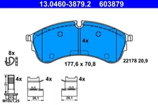 ATE 13.0460-3879.2 brake pad set, disc brake for VW