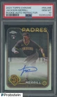 2024 Topps Chrome Refractor Jackson Merrill Padres RC Rookie AUTO 290/499 PSA 10