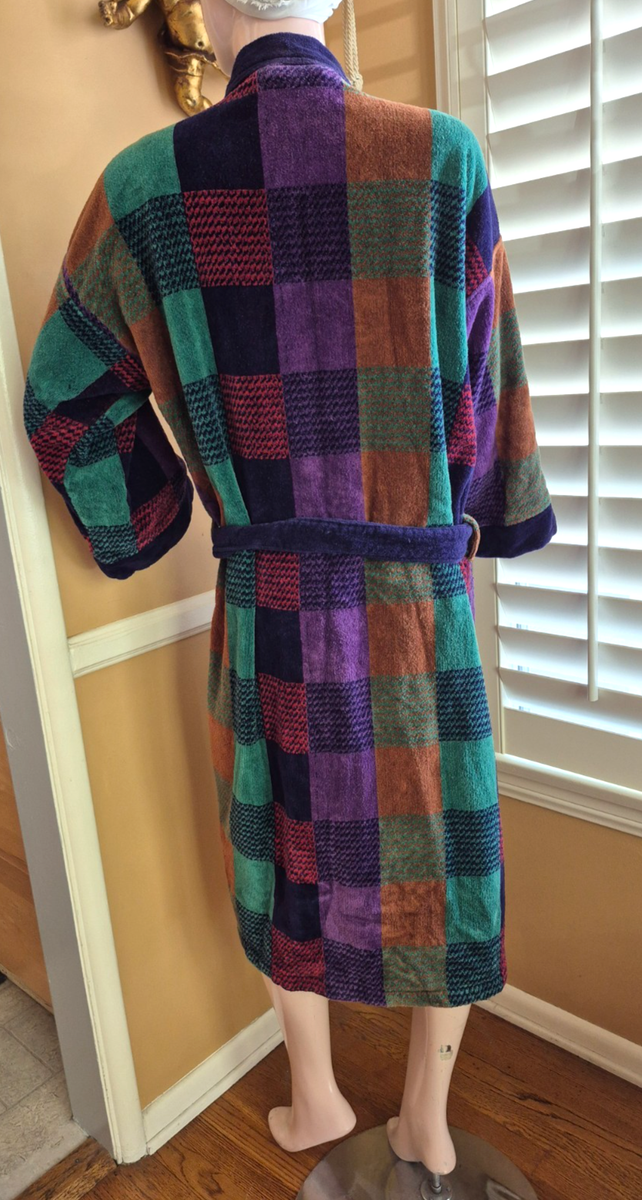 Vintage Men's Christian Dior Monsieur Terry Velour Bath Robe | eBay