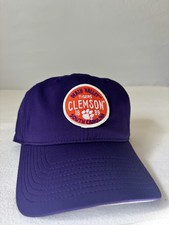 Clemson Tigers Hat Cap The Game Purple Orange Snap Back NCAA Football Logo NWT