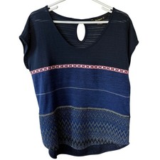 Desigual brand womens XL short sleeve knit t-...
