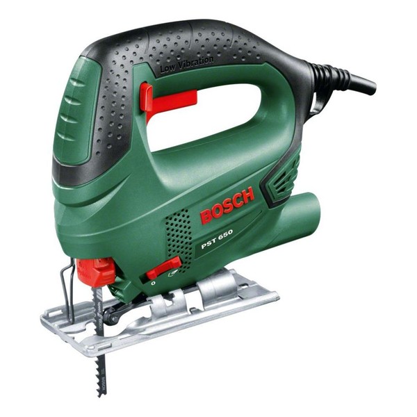 Bosch Pst 650 StichsäGe 500 Watt Schnitttiefe In Stahl/Holz 4Mm/65Mm Im Koffer-image