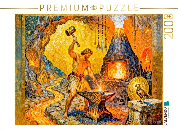 Calvendo Puzzle Hephaestus, God Of Fire | 2000 Pieces, Finished Size 35.4 × 26.4-image