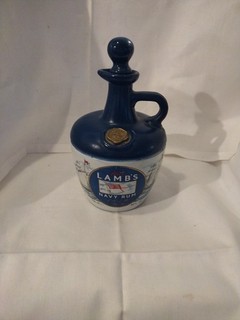 Vintage Ceramic Lambs Navy Rum Decanter 750ml