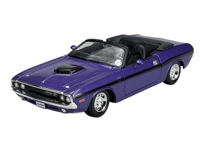 MAISTO 1970 DODGE CHALLENGER R/T CONVERTIBLE PURPLE 1:24 DIE CAST MODEL NEW BOX