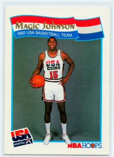 MAGIC JOHNSON 1991 NBAHoops 1992 USA Team Basketball 54 Dream Team NM 